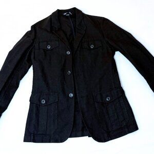 H&M Black Field/Safari Jacket Size S